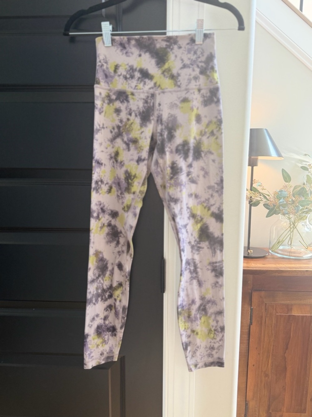 lululemon athletica Tie-Dye Leggings in Purple, Yellow, Gray